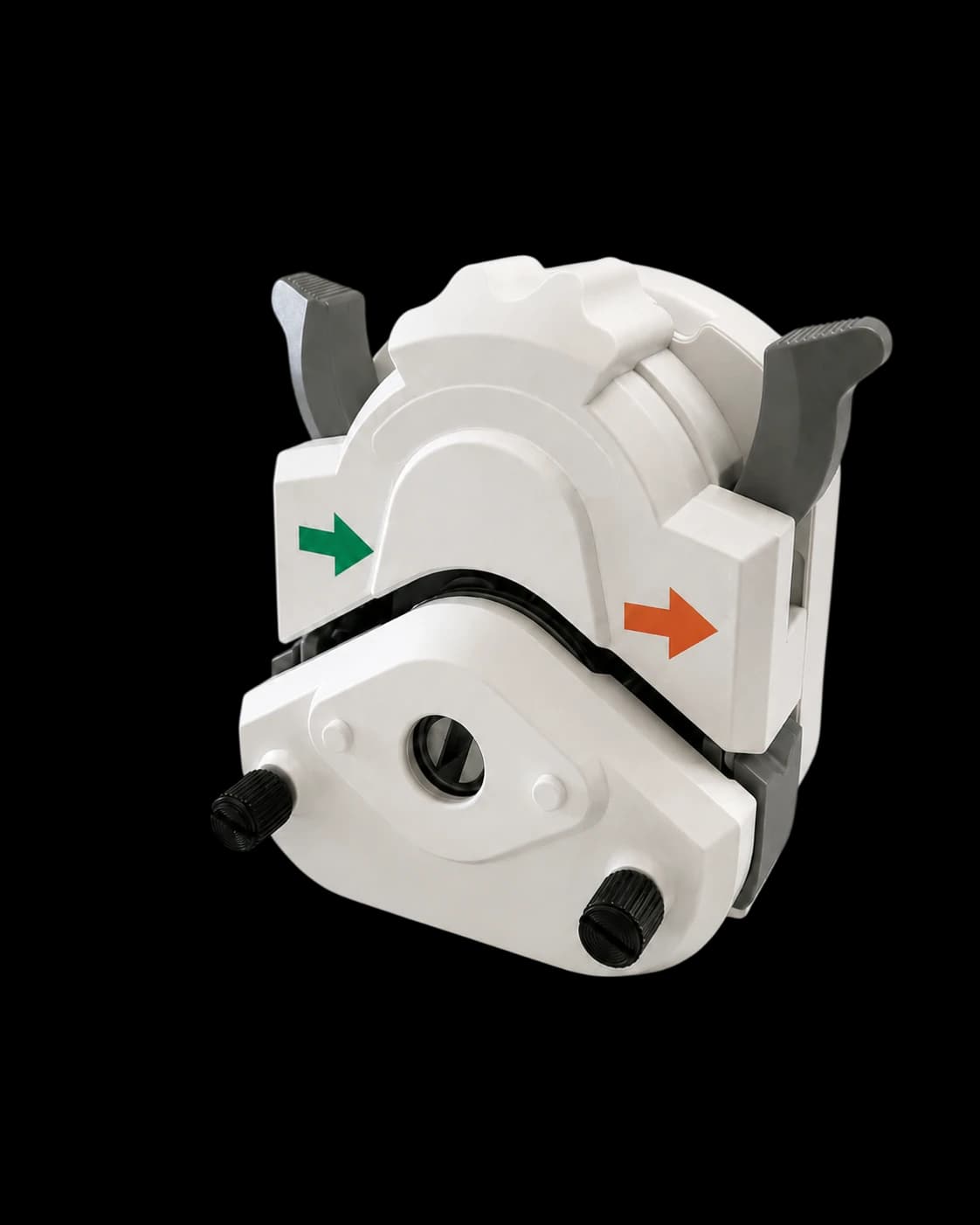 Close-up of the BD-GT integrated peristaltic cooling pump